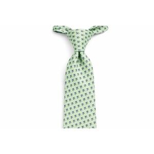 Jos A. Bank Executive Collection Silk Tie Vintage Green With Palm Trees